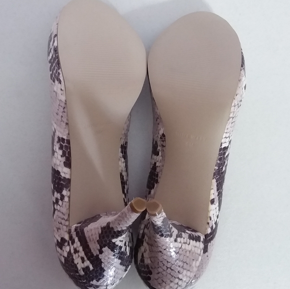 ☆☆SOLD☆☆ Nine West Kelsyo Women's Vegan Leather Snakeskin Pumps - Picture 6 of 7